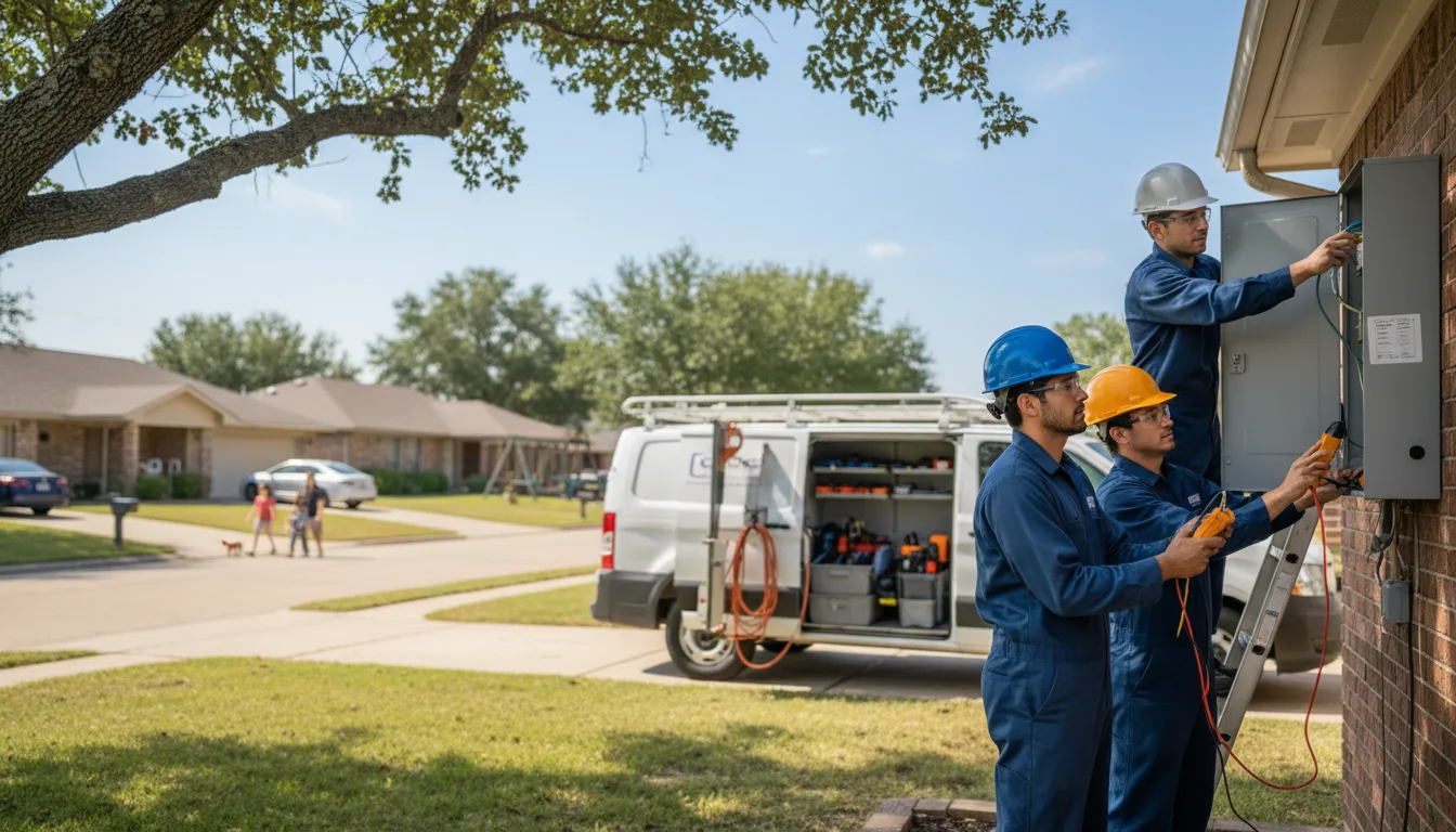 Certified electrician providing emergency electrical services in Grand Mound, IA